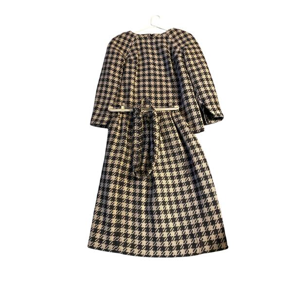 Rare 50s/60s Rudy Grieber Frederick & Nelson 2-Piece Wool Suit Black White Check - Picture 1 of 14